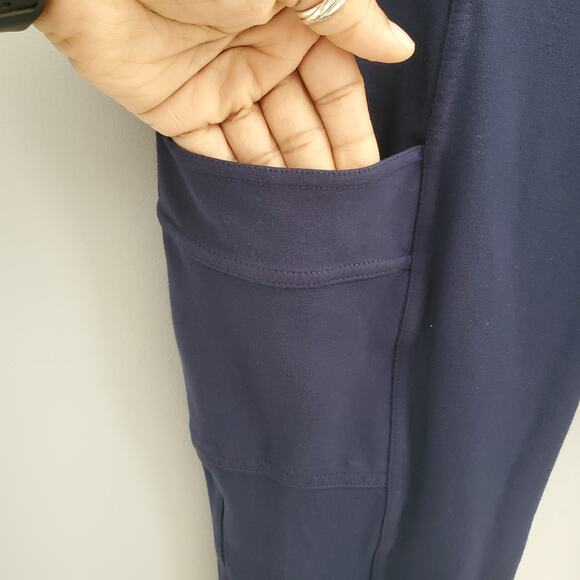 Jockey Women's Navy Blue Athleisure Pull On Jogger Pants Size 1X - Picture 6 of 9